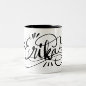 Erika - Personalisierte handgeschriebene Tasse mit (Mittel)