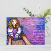 Erikas Invite mit Hebrew Einladung (Stehend Vorderseite)