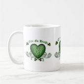 Erin bricht die irische Herz-Tasse Kaffeetasse (Links)