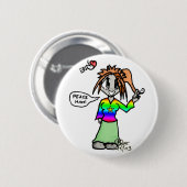Erin die Hippie Button (Vorne & Hinten)