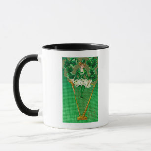 Erin gehen Bragh Frau auf Harfen-Szene Tasse