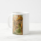 Erin gehen Bragh Harfen-Frau Kaffeetasse (Vorderseite Links)