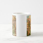 Erin gehen Bragh Harfen-Frau Kaffeetasse (Mittel)