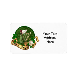 Erin gehen Bragh Iren Adressaufkleber