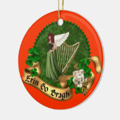Erin gehen Bragh Iren Keramik Ornament (Links)