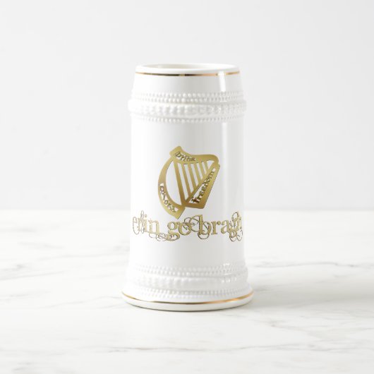 Erin gehen Bragh Stein Bierglas (Mittel)