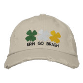 Erin Go Bragh bestickter Hut (Vorderseite)