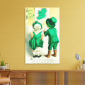 Erin Go Bragh Couple - Irland Karte ansehen Leinwanddruck (Insitu (Wohnzimmer))