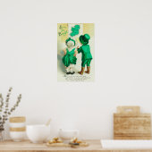 Erin Go Bragh Couple - Irland Karte ansehen Poster (Küche)