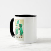 Erin Go Bragh Couple - Irland Karte Tasse (Vorderseite Links)