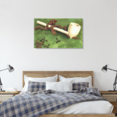 Erin Go Bragh, Elfenbein Leinwanddruck (Insitu (Schlafzimmer))