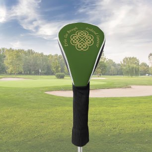 Erin Go Bragh Gold Celtic Kleeblatt Golf Headcover