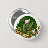 Erin Go Bragh Irisch Button (Vorne & Hinten)