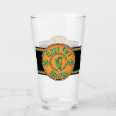 Erin Go Bragh Irish Logo Glas (Vorderseite)