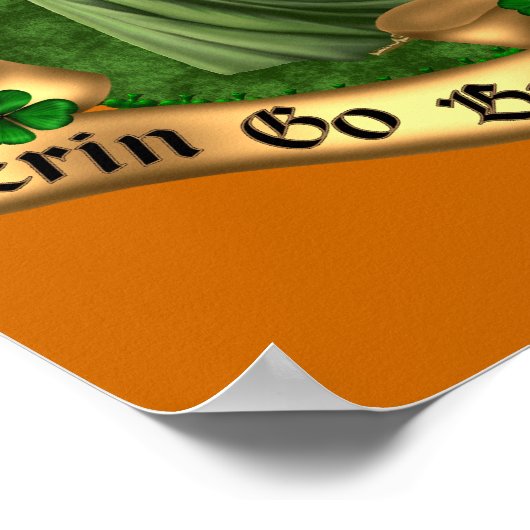 Erin Go Bragh Irish Poster (Ecke)