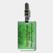 "Erin Go Bragh." (Irland Forever) Gepäckanhänger (Vorderseite vertikal)