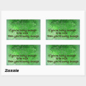 "Erin Go Bragh." (Irland Forever) Rechteckiger Aufkleber (Blatt)