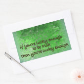 "Erin Go Bragh." (Irland Forever) Rechteckiger Aufkleber (Umschlag)