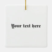 Erin Go Bragh Kleeblatt Herz Keramikornament (Rückseite)