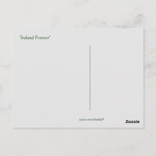 Erin Go Bragh - Postcard Postkarte (Rückseite)