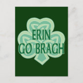 Erin Go Bragh Postkarte (Vorderseite)