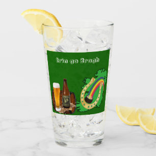 Erin Go Bragh Saint Patrick's Day Irish Beer Glass Glas