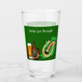 Erin Go Bragh Saint Patrick's Day Irish Beer Glass Glas
