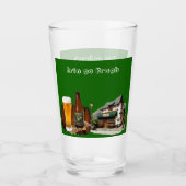 Erin Go Bragh Saint Patrick's Day Irish Beer Pub Glas (Vorderseite)