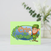 Erin Go Bragh (Ver 2) Postkarte (Stehend Vorderseite)