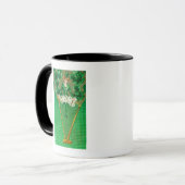 Erin Go Bragh Woman auf Harp Scene Tasse (Vorderseite Links)