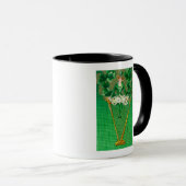 Erin Go Bragh Woman auf Harp Scene Tasse (VorderseiteRechts)
