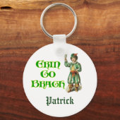 Erin Go Braugh Custom Irish Sprichwort Schlüsselanhänger (Vorderseite)