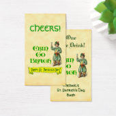 Erin Go Braugh Custom St Patricks Day Drink Ticket (Schreibtisch)