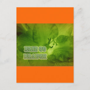 Erin Go Braugh Green Freesia Items Postkarte