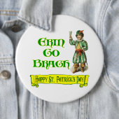 Erin Go Braugh Happy St. Patrick's Day Sprichwort Button (Beispiel)