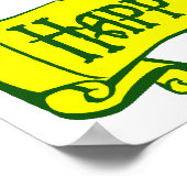 Erin Go Braugh Happy St. Patrick's Day Sprichwort Poster (Ecke)