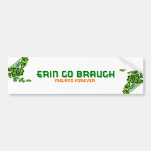 Erin Go Braugh Ireland Forever Autoaufkleber