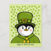 Erin go Pinguin Postcard Postkarte (Vorderseite)