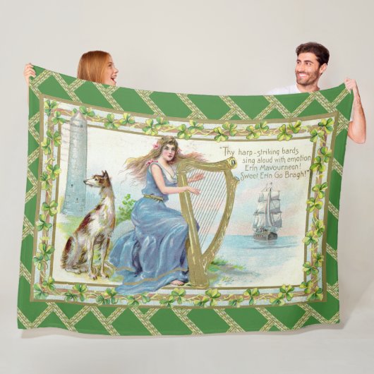 Erin Mavourneen Irish Blanket Fleecedecke (Beispiel)
