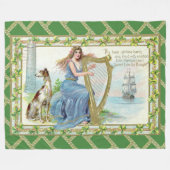 Erin Mavourneen Irish Blanket Fleecedecke (Vorderseite (Horizontal))