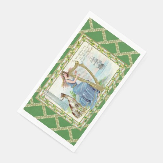Erin Mavourneen Irish Paper Napkin Serviette (Ecke)