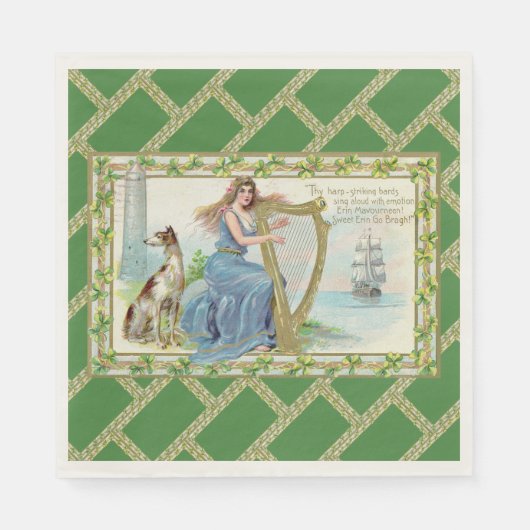 Erin Mavourneen Irish Paper Napkin Serviette (Vorderseite)