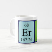 Erin Namen-Tasse periodischer Tabelle Kaffeetasse (Vorderseite Links)