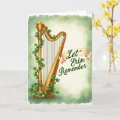Erin Remember Harp Szene Karte (Gelbe Blume)