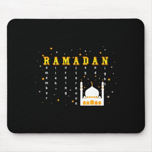 Erinnere dich an Allah Ramadan Mubarak Kareem Mousepad (Vorne)