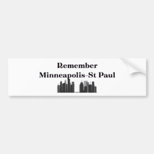 Erinnere dich an Minneapolis & St. Paul Autoaufkleber