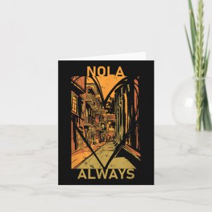 Erinnere dich an Nola Vergiss New Orleans niemals  Karte