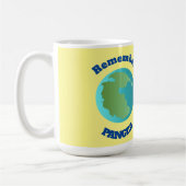 erinnere dich an Pangea Kaffeetasse (Links)