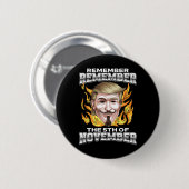 Erinnere dich Erinnere dich an den 5. November Tru Button (Vorne & Hinten)