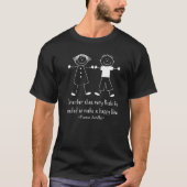 Erinnere dich glückliches Leben Marcus Aurelius St T-Shirt (Vorderseite)